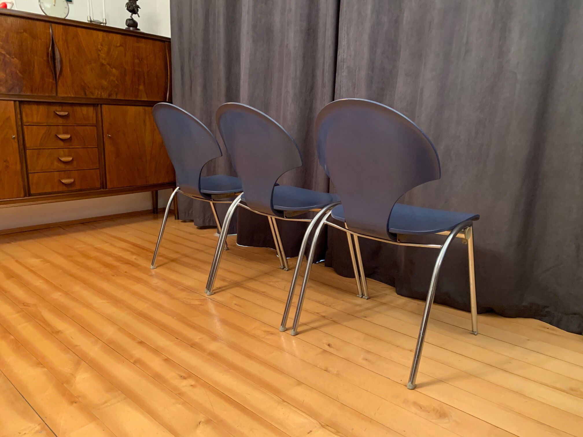 Set of three Kusch+Co chairs, Germany, 1980s