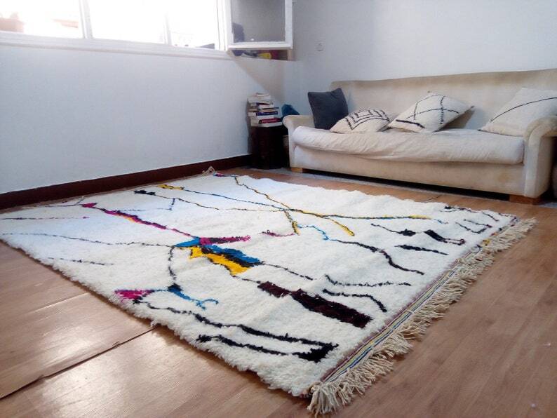 Tapis bérbere fait main traditionnelle 250cmx150cm