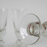 Set of 3 absinthe glasses, early 20th century