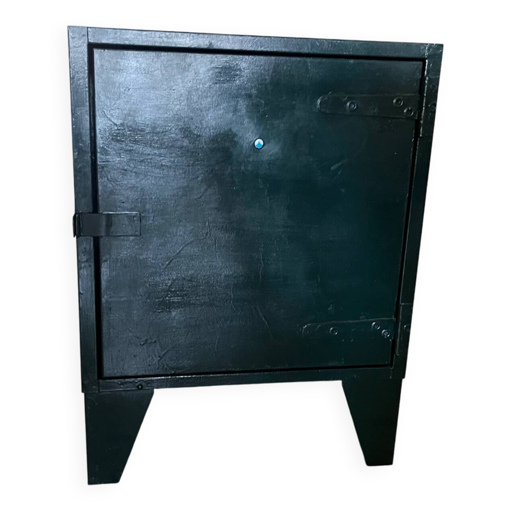 Small dark green industrial furniture