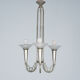 Art Deco chandelier circa 1930 in metal and glass
