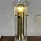 Space Age table lamp in bubbled glass and brass, 1970s