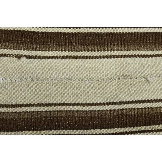 Vintage Turkish Oushak handmade wool cotton beige area rug  152x201