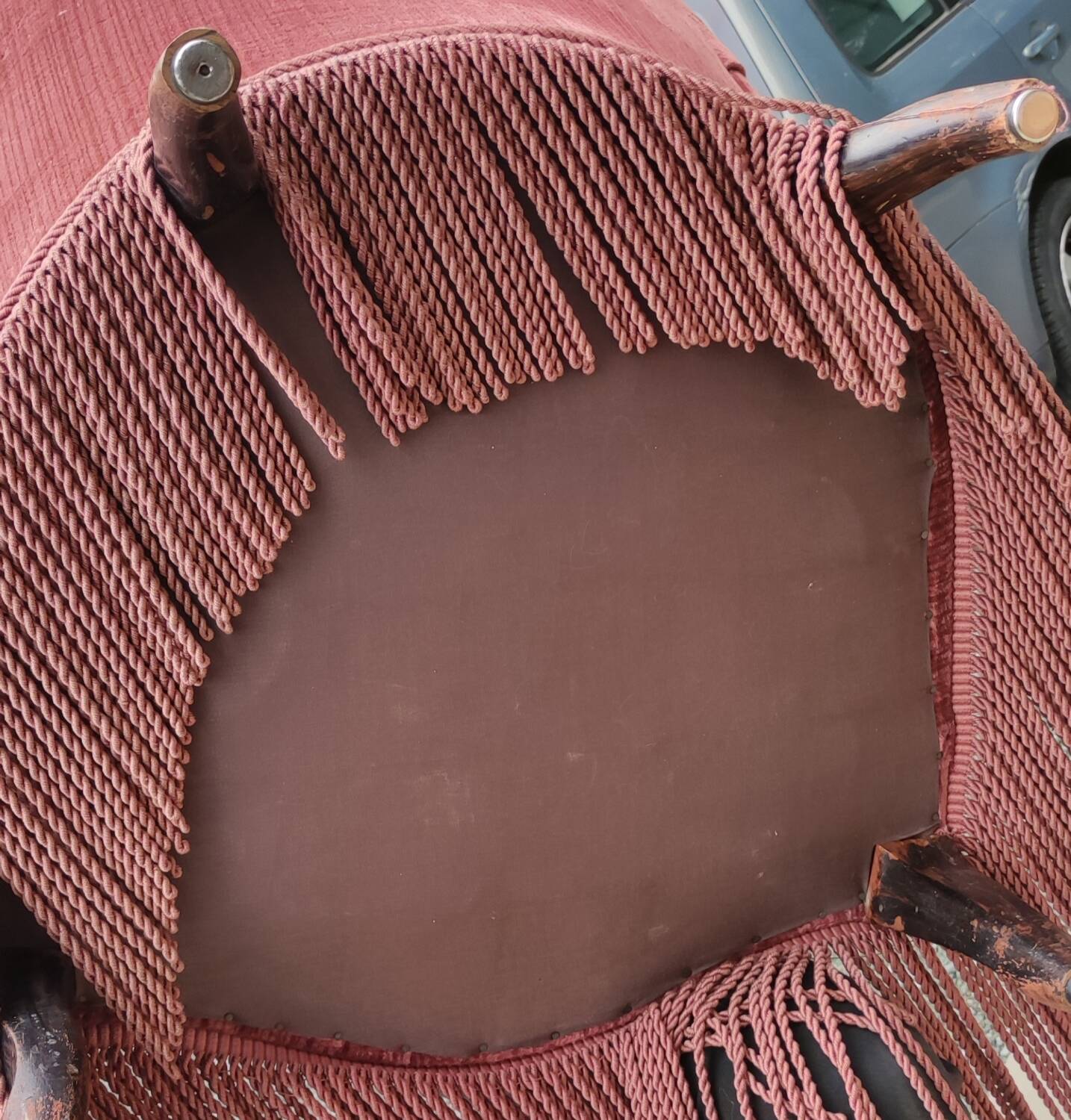 Old Napoleon III toad armchair