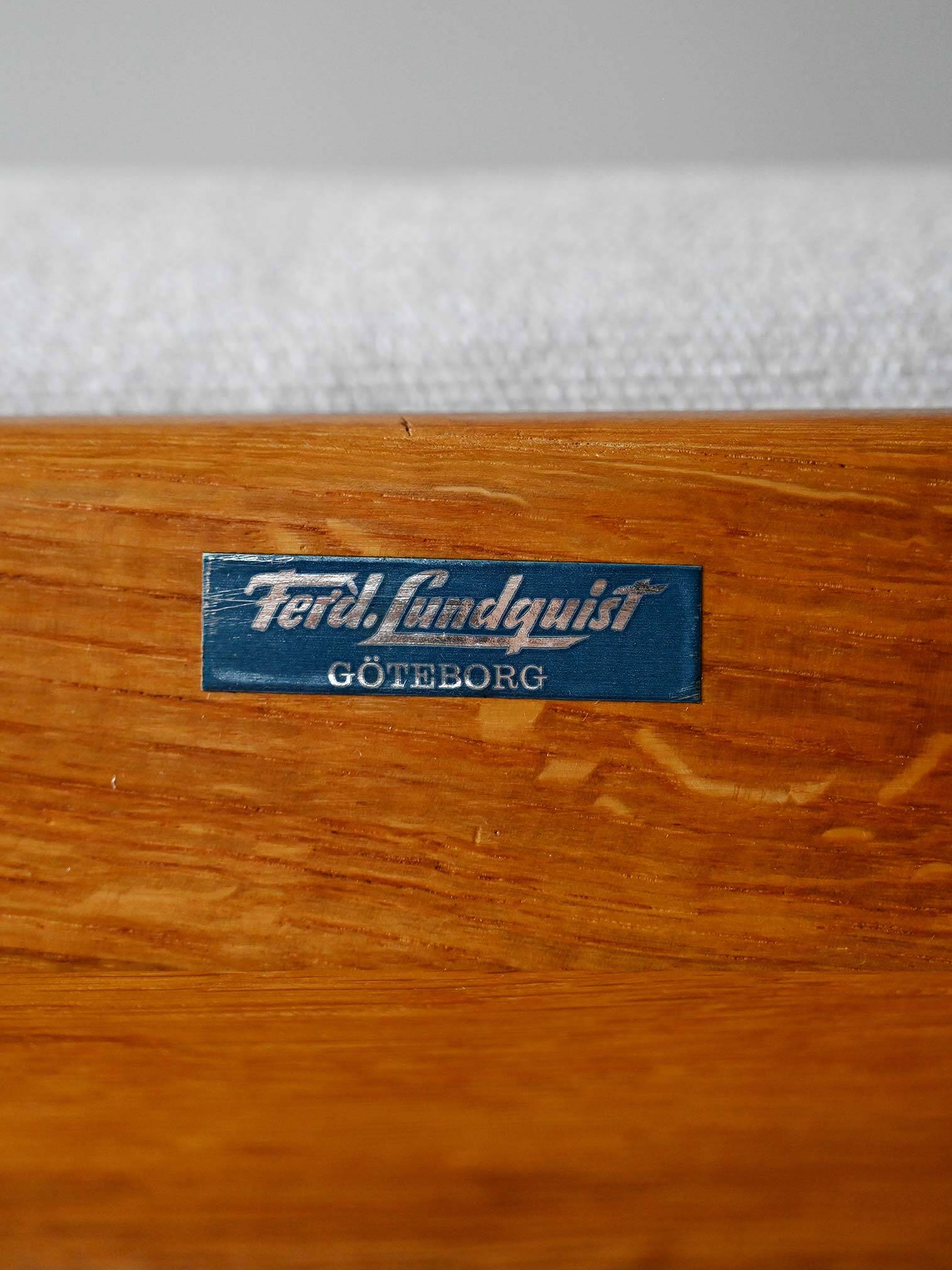 Pair of vintage Scandinavian armchairs by Ferd. Lundquist Göteborg