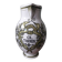 Vintage vase with a herbalist pot design.