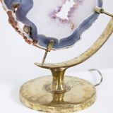 Bronze and amethyst lamp. 1970s.