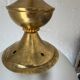 70s frosted engraved globe lantern chandelier