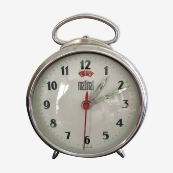 Antique metal alarm clock