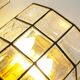 Pair of brass and glass facetted sconces by Glashutte Limburg