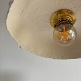 Vintage recycled market paper pendant light