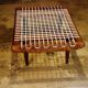 Vintage natural beech coffee table by georges adrien tigien 1950