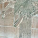Important pair of Palm tree lamps in solid glass, Italian design ann.