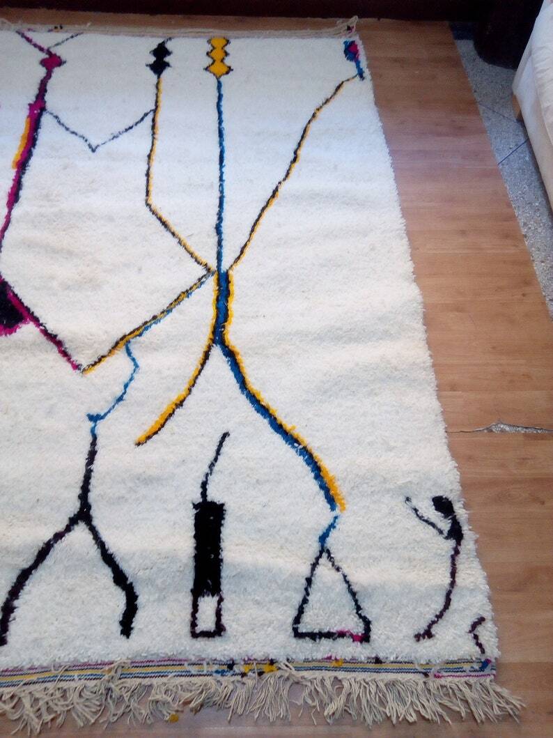 Tapis bérbere fait main traditionnelle 250cmx150cm