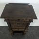 Renaissance-style cabinet in solid oak decorated with chimeras and caryatids