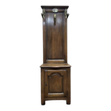 Vestiaire / Porte-manteau en chêne de style Louis XIV avec coffre