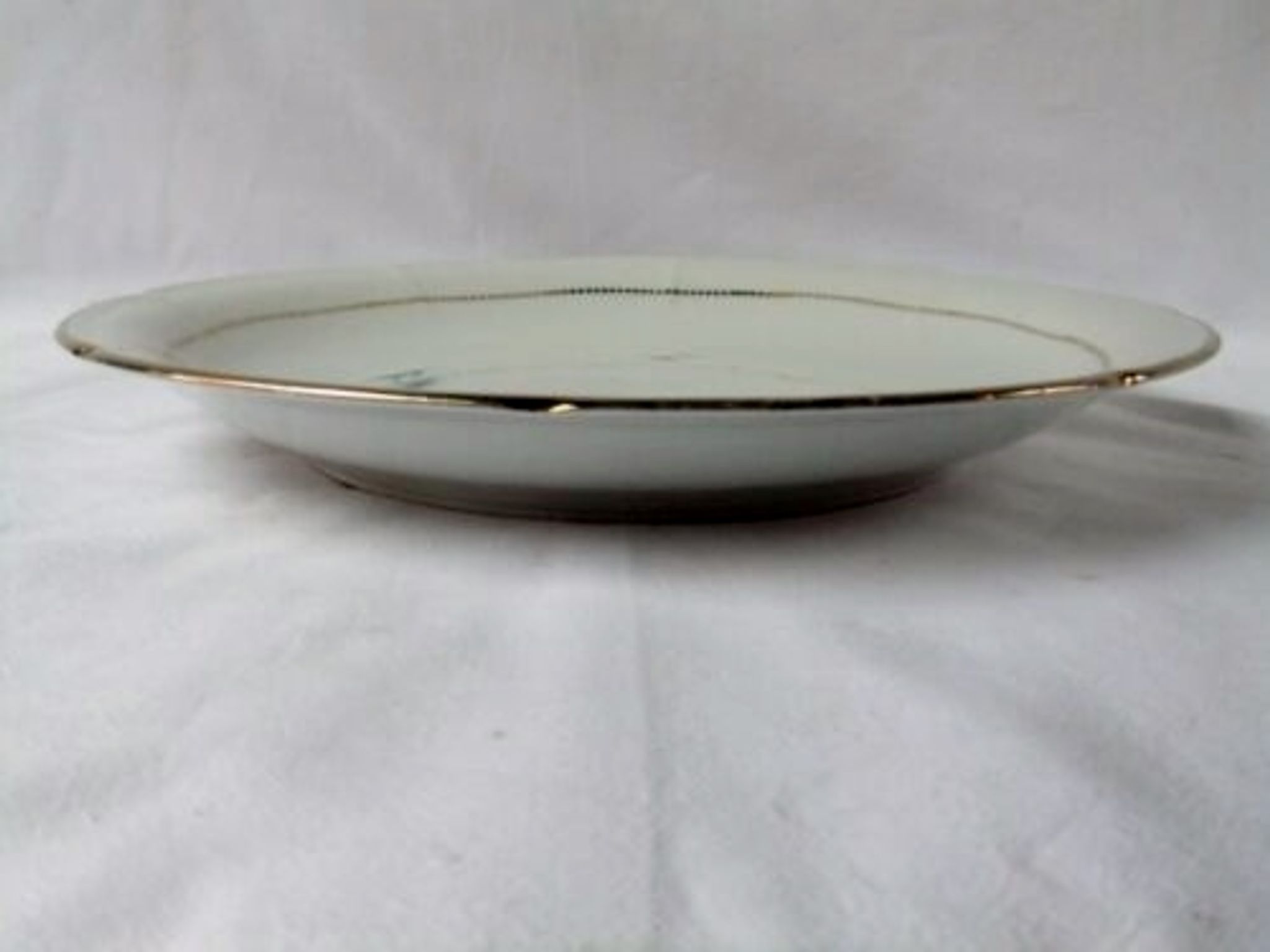 Old dish porcelain of limoges Vierzon gilding vintage flowers table service