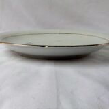 Plat ancien porcelaine de limoges Vierzon dorure vintage fleurs service de table