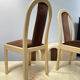 Vintage 1970s dining room set / wooden table, chair and sideboard