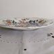 Deep plate or dish in Gien earthenware, rooster and peonies model, numbered, 1930s