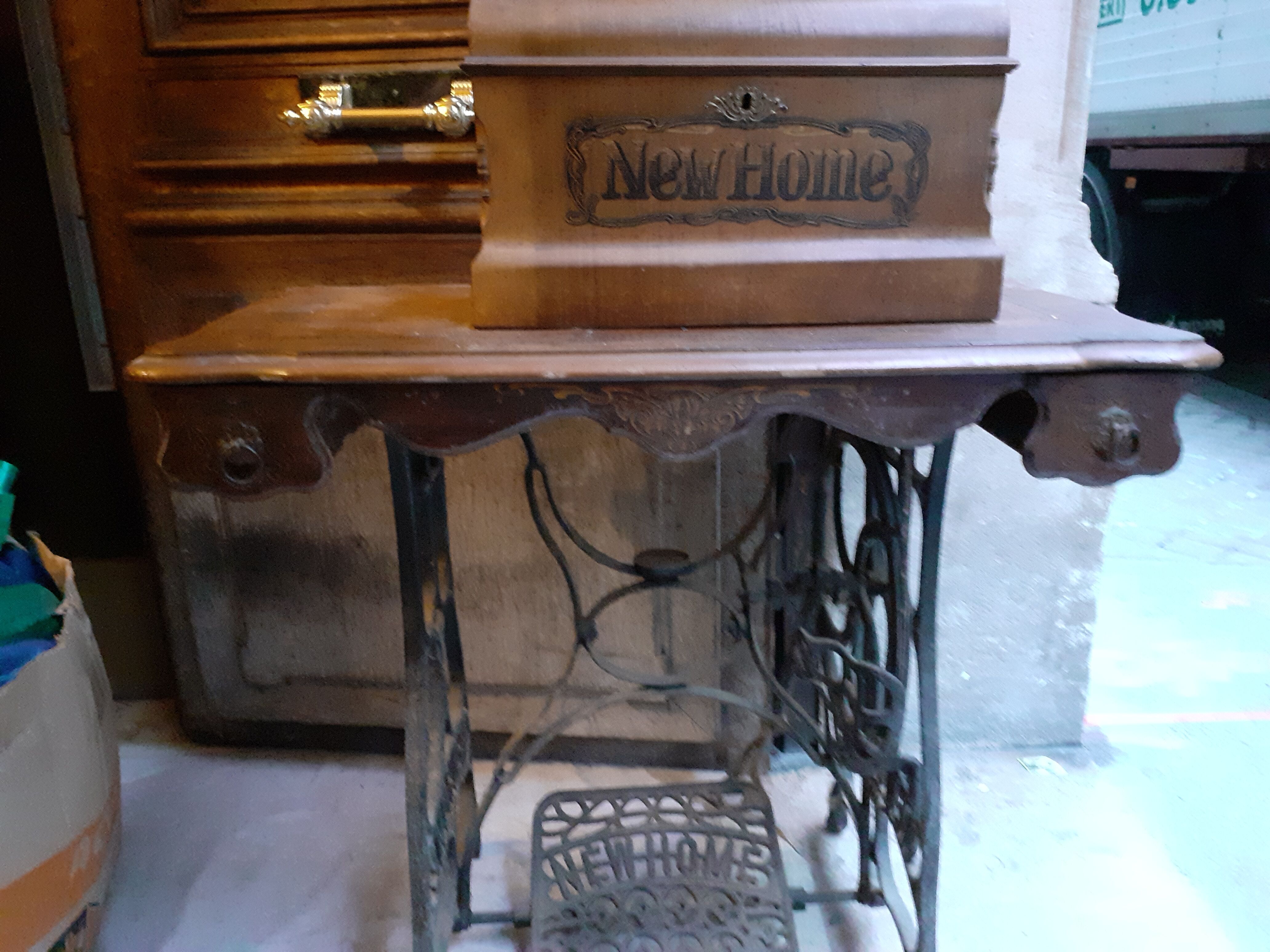 Antique sewing machine New Home