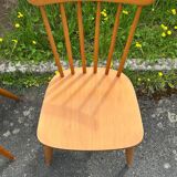 Set of 2 Scandinavian stamped chairs