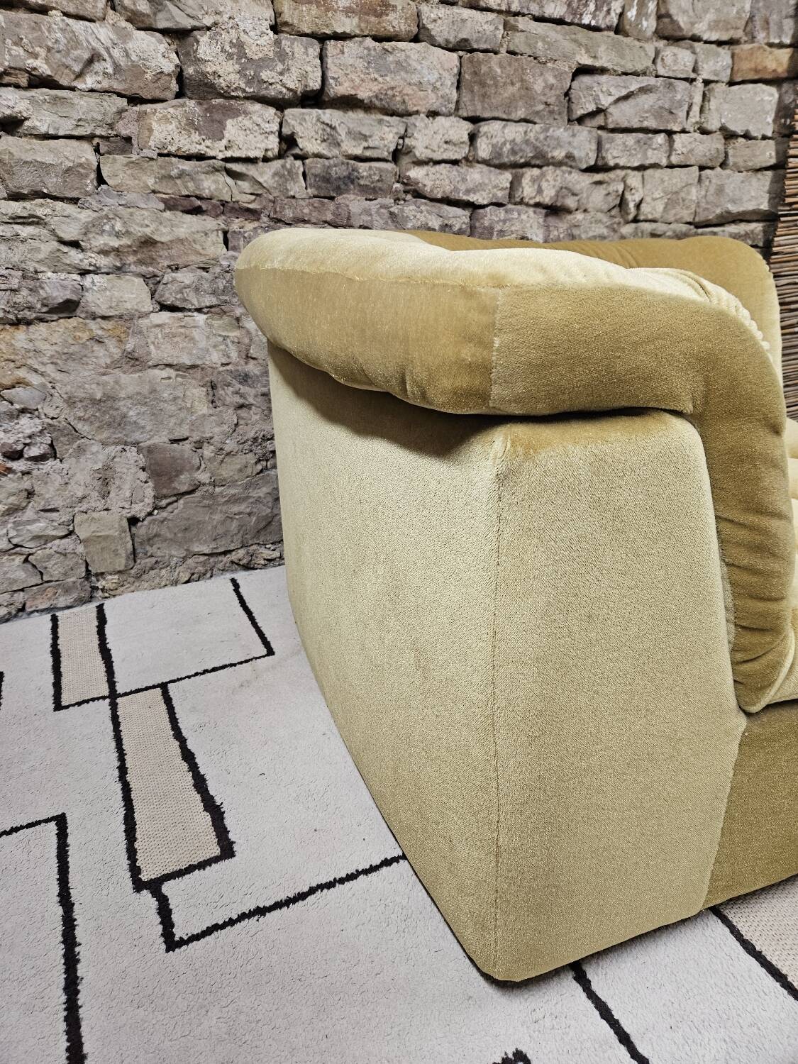Vintage corner fireside chair 1970"