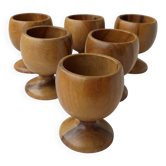 Wooden egg cups