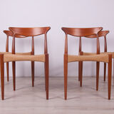 Danish Dining Chairs by Arne Hovmand-Olsen for Mogens Kold, 1960s, Set of 4