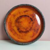 2x Vintage Fat Lava Schaal door Jan van Erp 1960's.