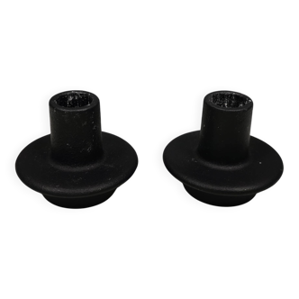 A set of Heima cast iron candle holders from Normann Denmark.