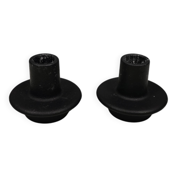 A set of Heima cast iron candle holders from Normann Denmark.
