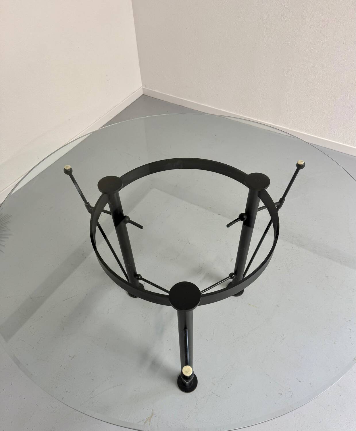 Washington glass table designed by Jean Michel Wilmotte, Ed Academy, 1986