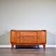Midcentury Petite Sideboard / Cabinet In Teak From Austinsuite. Vintage Mod