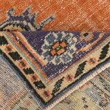 6x9 Turkish Classic Pattern Orange Green Vintage Rug, 174x279Cm
