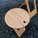 Suzy folding table and stool set by Adrian Reed.
