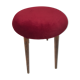 Tabouret de piano tissu velours vintage