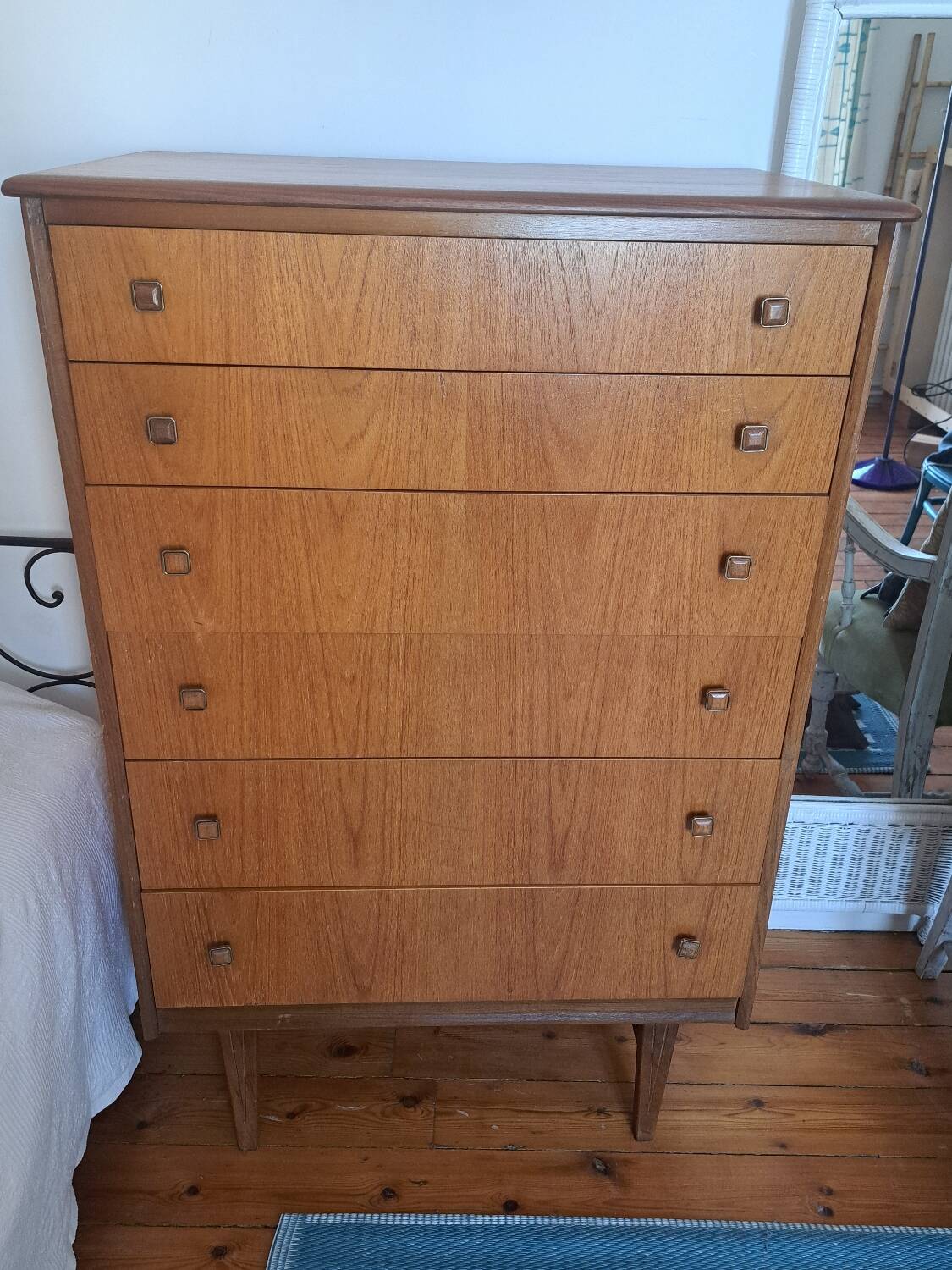 Scandinavian teak chest of drawers