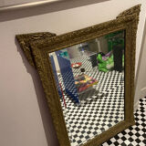 Antique golden mirror of Louis Philippe nineteenth century