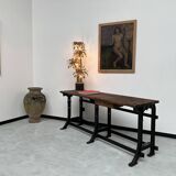 Brass palm tree table lamp with 4 trunks