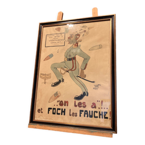 Caricature satirique - guerre