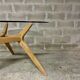Table en bois et verre AMPM 130 cm