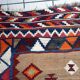 Handmade antique Persian Ardabil kilim rug 137 x 198 cm, 1930s