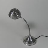 Aluminum vintage desk lamp with bending rod, 1950s