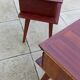 Paire de chevet vintage scandinave pieds compas