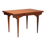 Vintage teak veneer table, Italian design from the 1960s, original