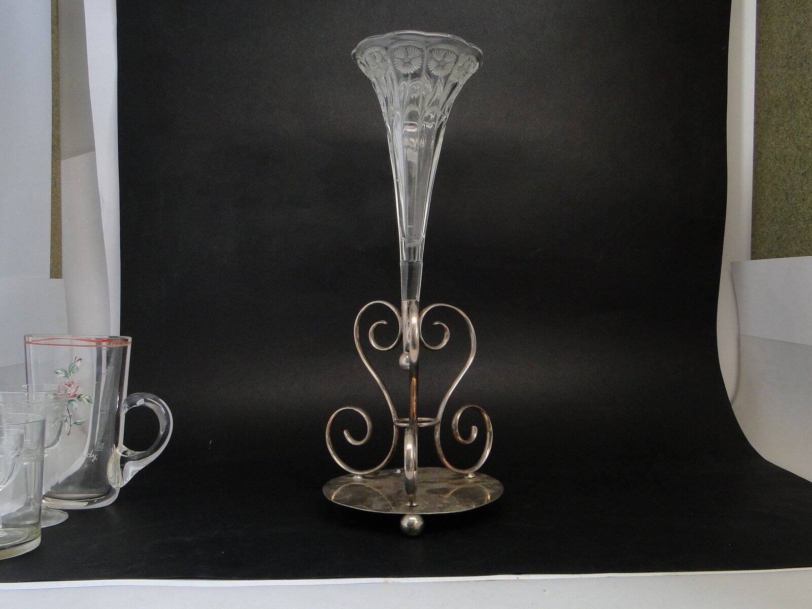 Art Nouveau Glass vase, Great Britain, early 20th century