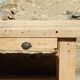 Superb old beech wood carpenter's workbench - Trade furniture - Console