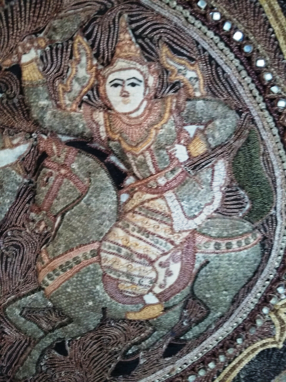 Wall tapestry, Asian embroidery