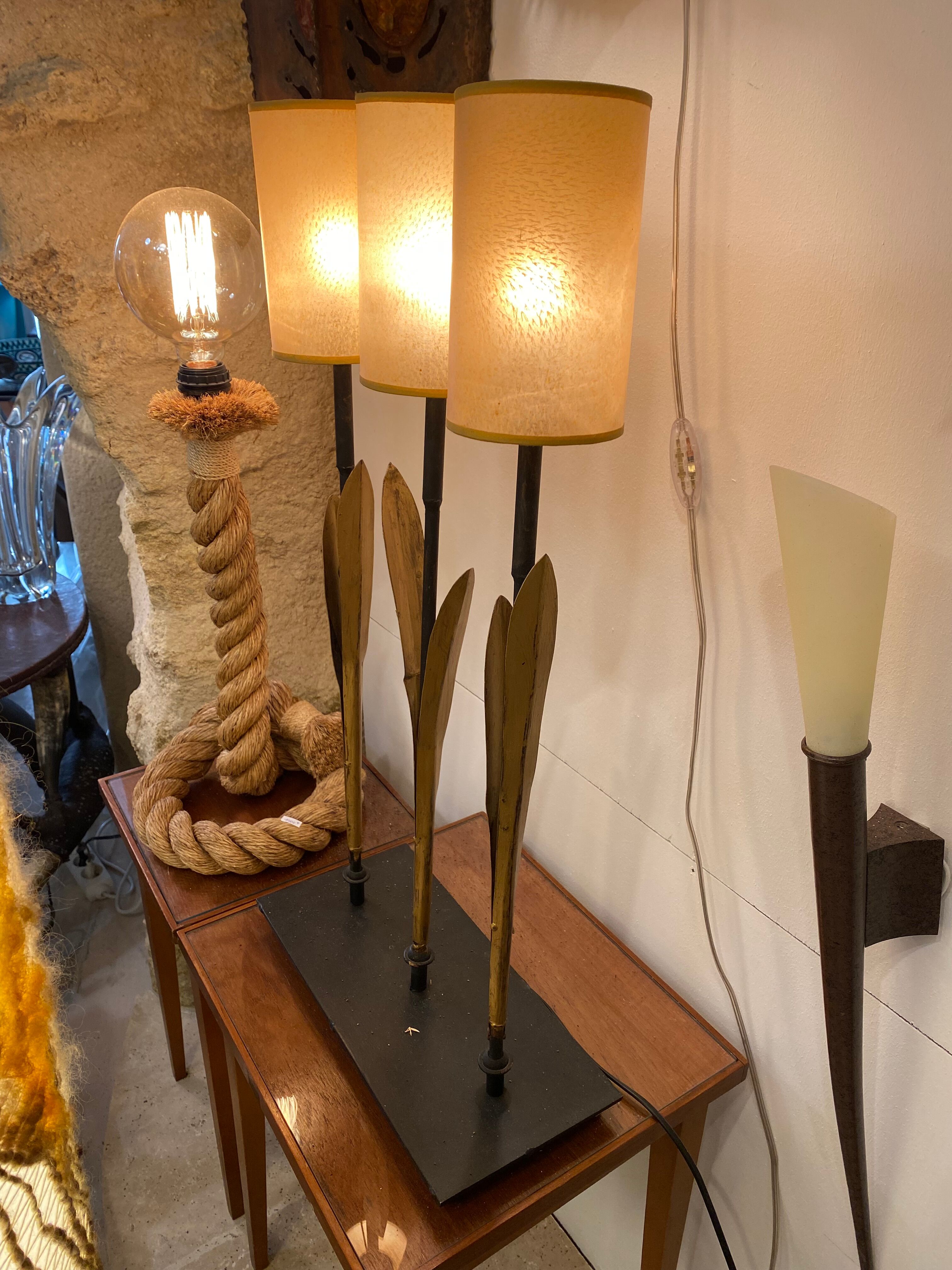 Trio of lamps sea rush "Mis en demeure"